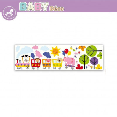  Sticker Mural Train Des Animaux | Frise Chambre Bébé