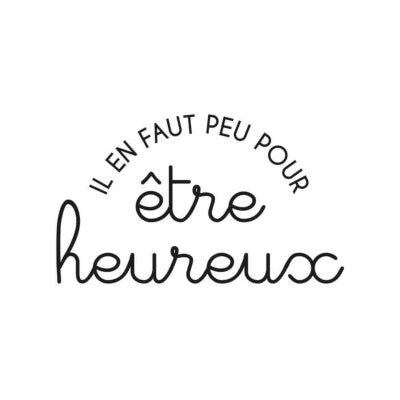  Stickers Etre Heureux - 1 Planche 20 X 70 Cm