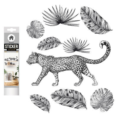  Stickers Guépard - 1 Planche 20 X 70 Cm