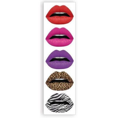  Stickers Muraux Lèvres Pop Art & Animalier - 70x20cm