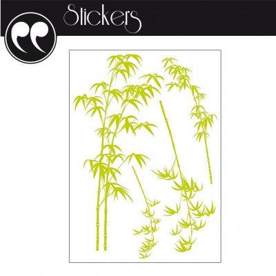  Sticker Mural Bambou Vert | Décoration Zen