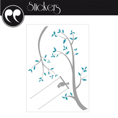  Sticker Mural Oiseau Balançoire | Déco Chambre Enfant