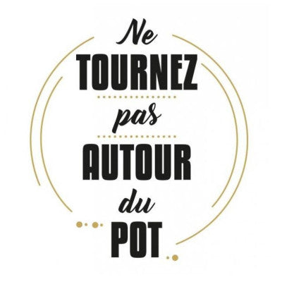  Stickers Ne Tournez Pas Autour Du Pot - 1 Planche 20 X 70 Cm