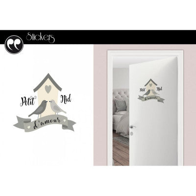  Stickers Petit Nid - 1 Planche 20 X 70 Cm