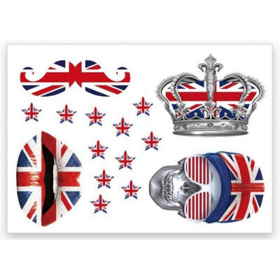  Stickers Muraux Angleterre - Queen Of England 70x50 Cm
