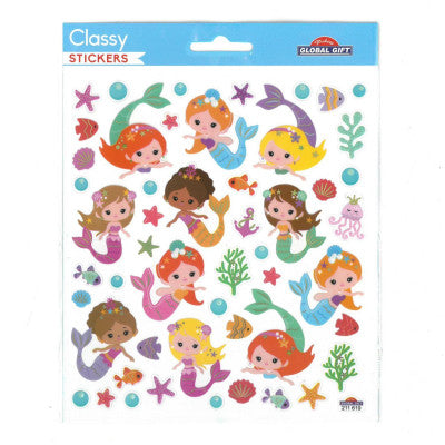  Stickers Sirènes Magiques | Loisirs Créatifs Enfant | Global Gift