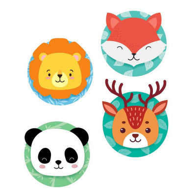  Stickers Têtes D'Animaux Déco Enfants - 70 X 20 Cm
