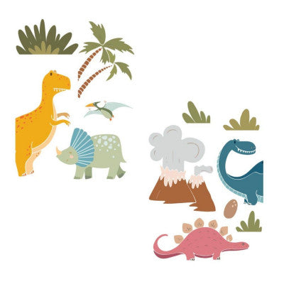  Stickers Vitre Dinosaure Électrostatiques - Déco Chambre Enfant