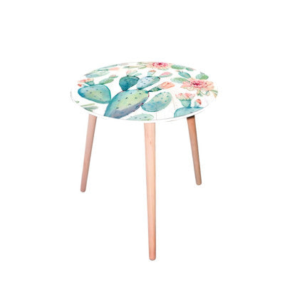  Table D'Appoint - Motif Cactus