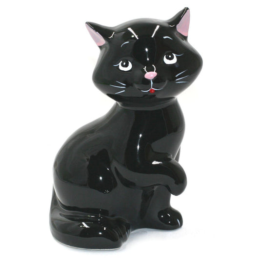  Tirelire Chat Gracile - Noir