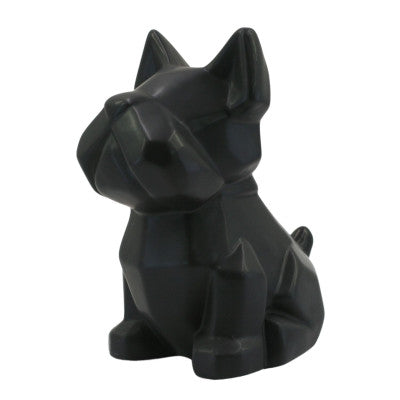  Tirelire Chien Noir 18 Cm