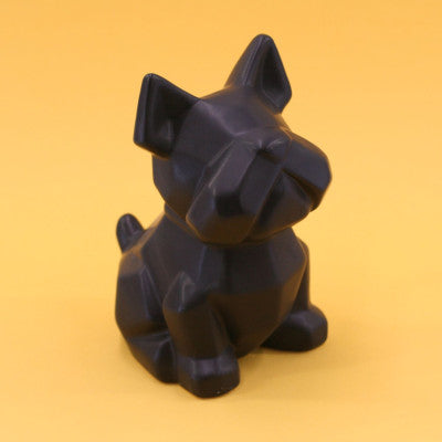  Tirelire Chien Noir 18 Cm