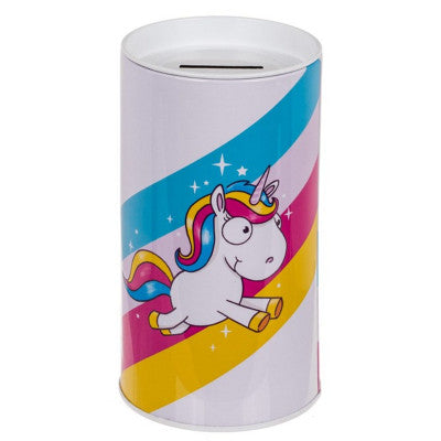  Tirelire Licorne Métal Arc-en-Ciel