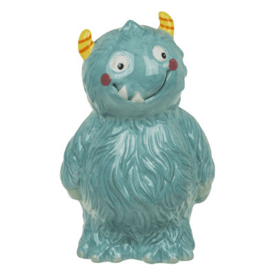  Tirelire Monstre Bleu - 17 Cm
