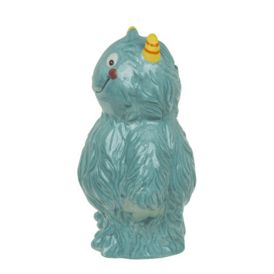  Tirelire Monstre Bleu - 17 Cm