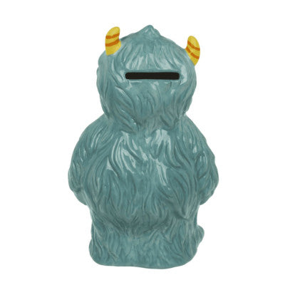  Tirelire Monstre Bleu - 17 Cm