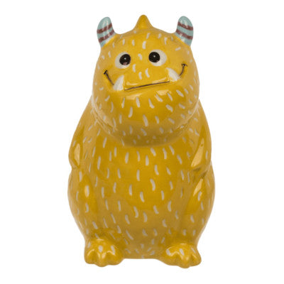  Tirelire Monstre Jaune - 15 Cm