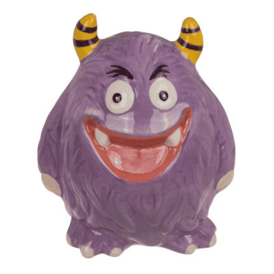  Tirelire Monstre Lilas - 13 Cm