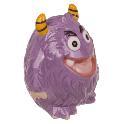  Tirelire Monstre Lilas - 13 Cm
