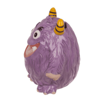  Tirelire Monstre Lilas - 13 Cm