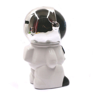  Tirelire Robot - Blanc 17 Cm