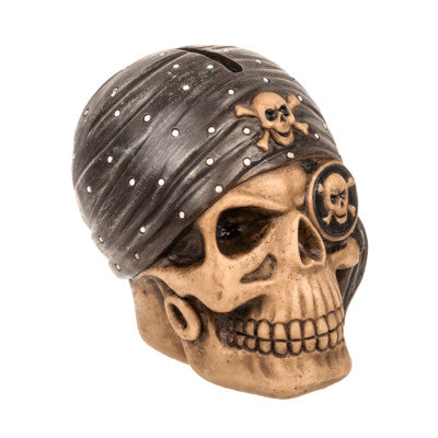  Tirelire Tête De Mort Pirate